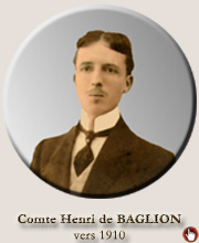 Comte Henri de Baglion, 1910
